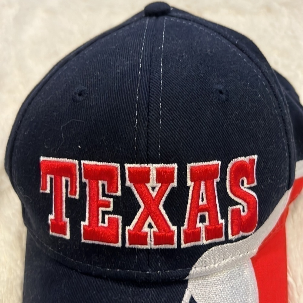 Embroidered Texas Patriotic Baseball Cap velcro - Picture 4 of 9